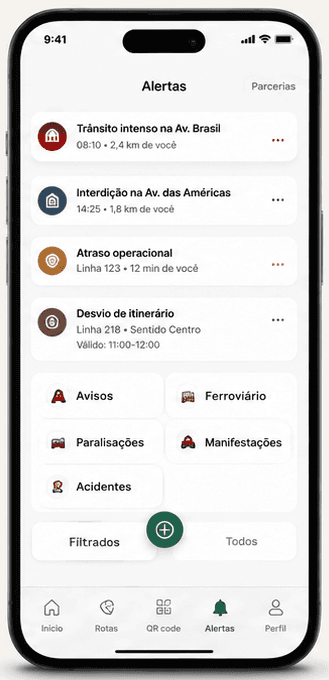 Via Cidadã — Live Alerts